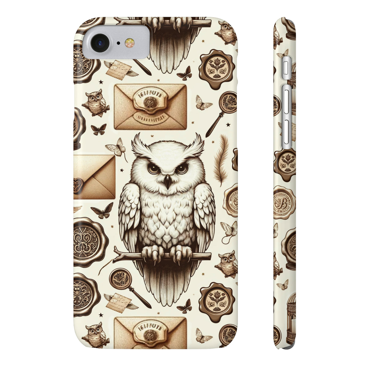 Magical Owl with Retro Vibes Wizard Phone Case