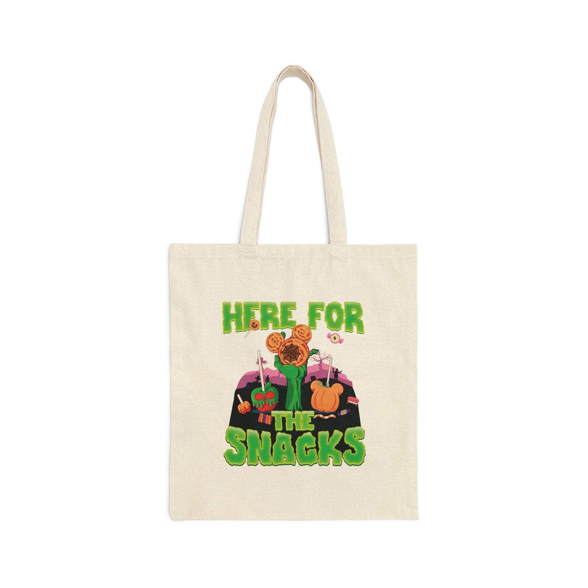 Here For The Snacks Halloween Tote Bags