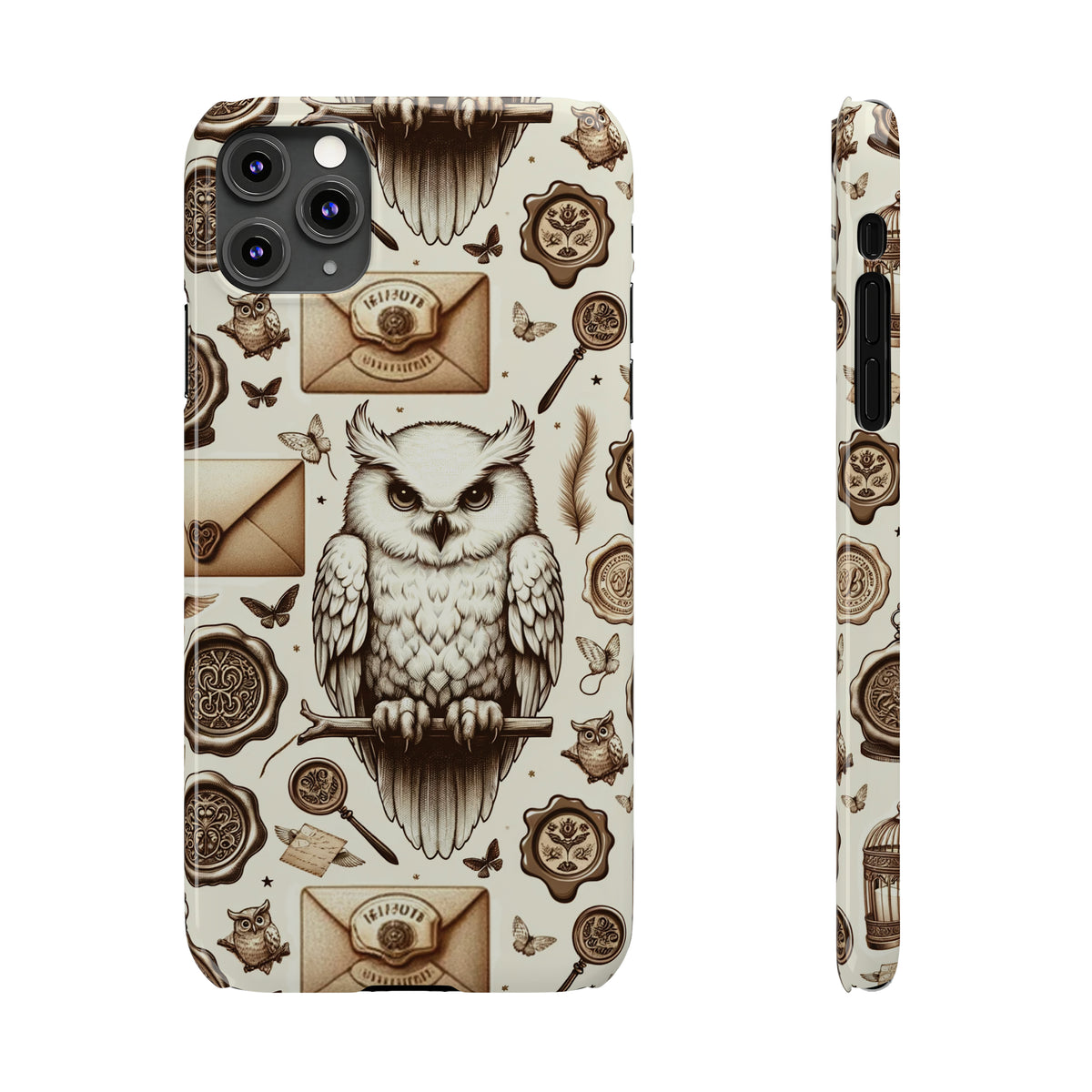 Magical Owl with Retro Vibes Wizard Phone Case