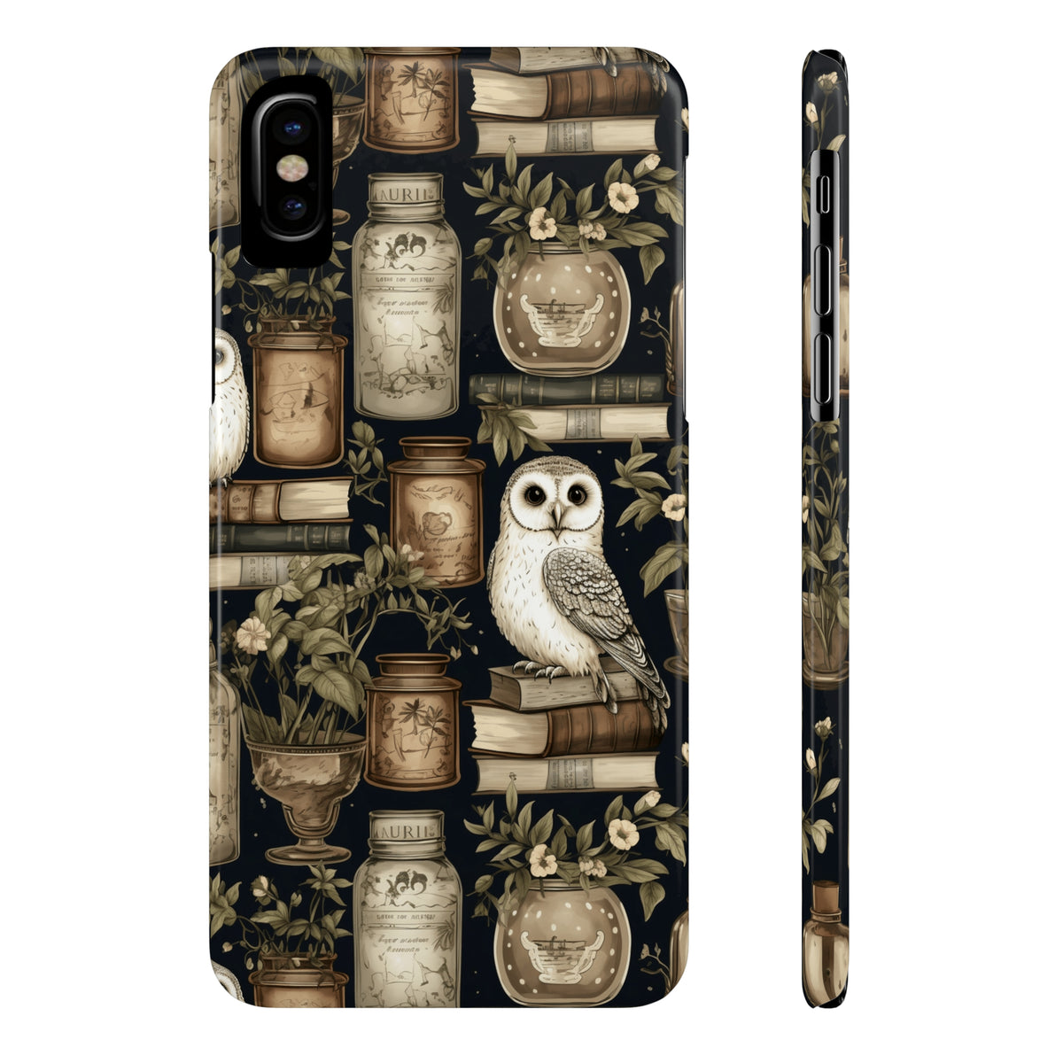 Vintage Owl Magical Books Phone Case
