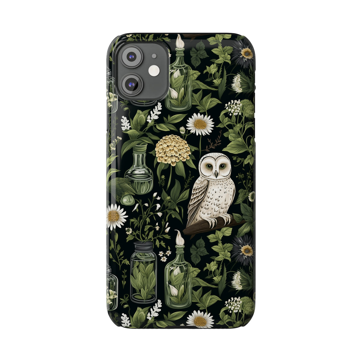 Vintage Owl, Floral Books, Wizard Phone Case